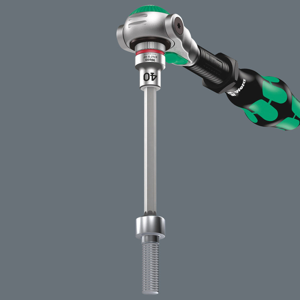 Wera Tools - 8767 B TORX® HF 1 Zyklop bit socket set with holding function, 3/8" drive