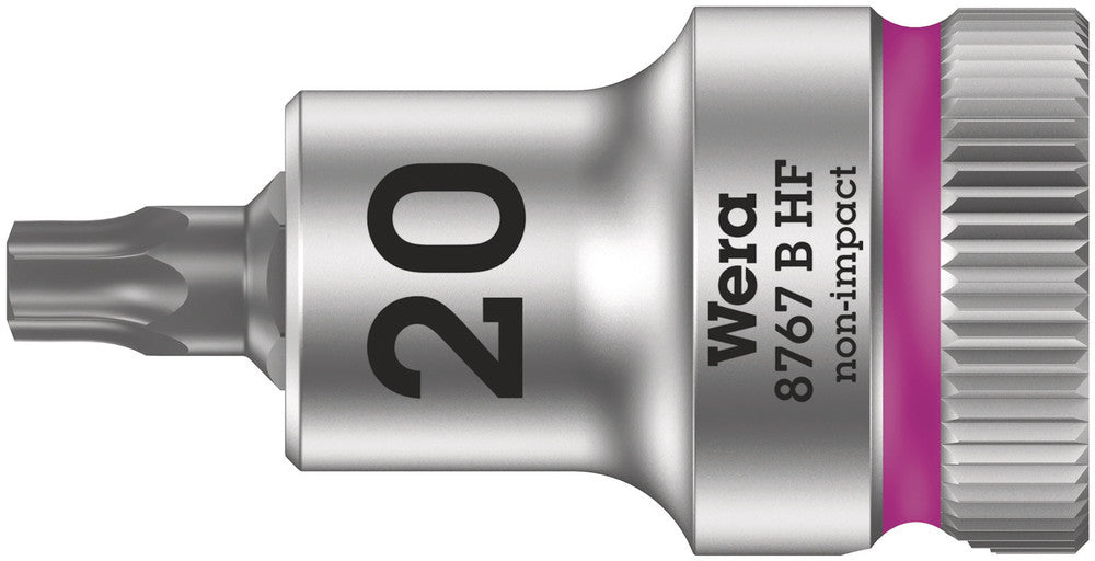 Wera Tools - 8767 B HF TORX® Zyklop bit socket with holding function, 3/8" drive