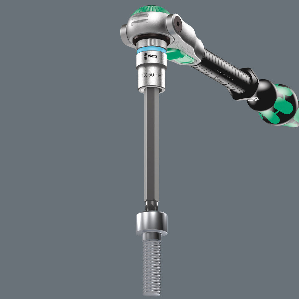 Wera Tools - 8767 C TORX® HF 2 Zyklop bit socket set with 1/2" drive, with holding function