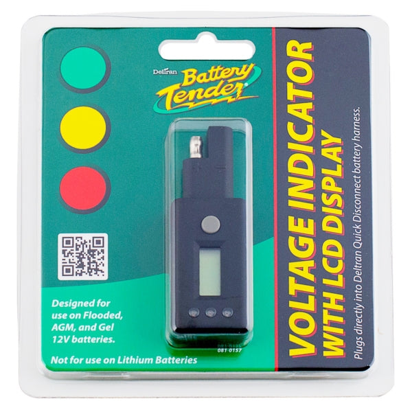 BatteryTender-TESTER BATTERY QUICK ATT W/LCD SCREEN 081-0157 734357815702
