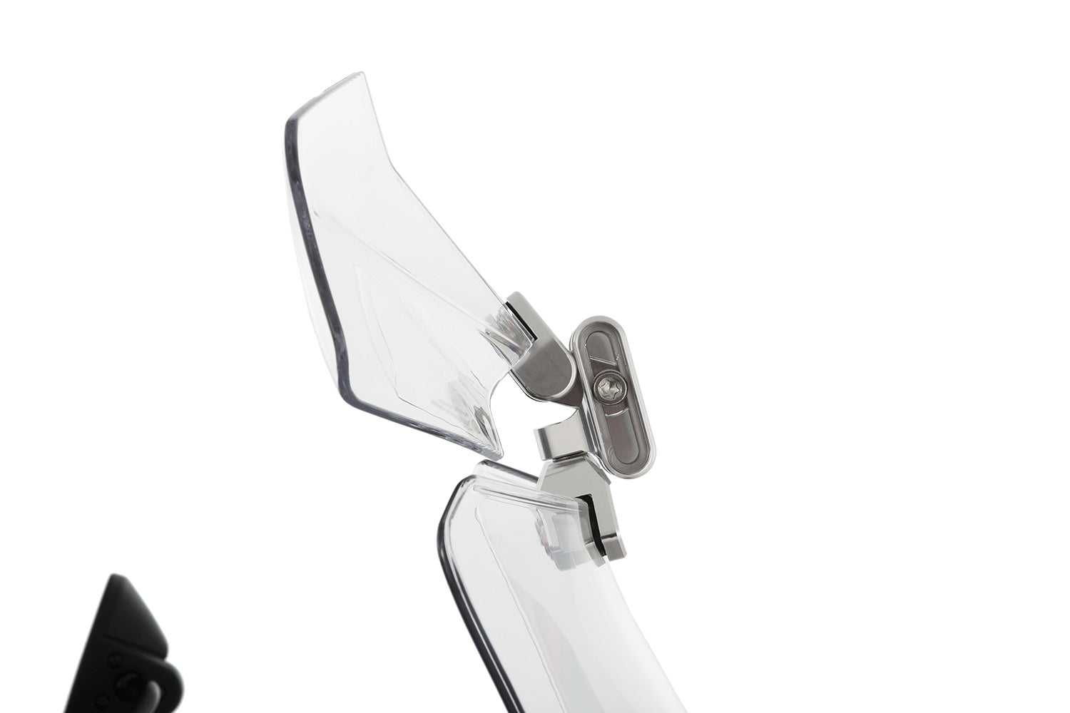 Wunderlich windshield extension Vario-ERGO 3D+ transparent, perfect wind protection thanks to the clever add-on spoiler