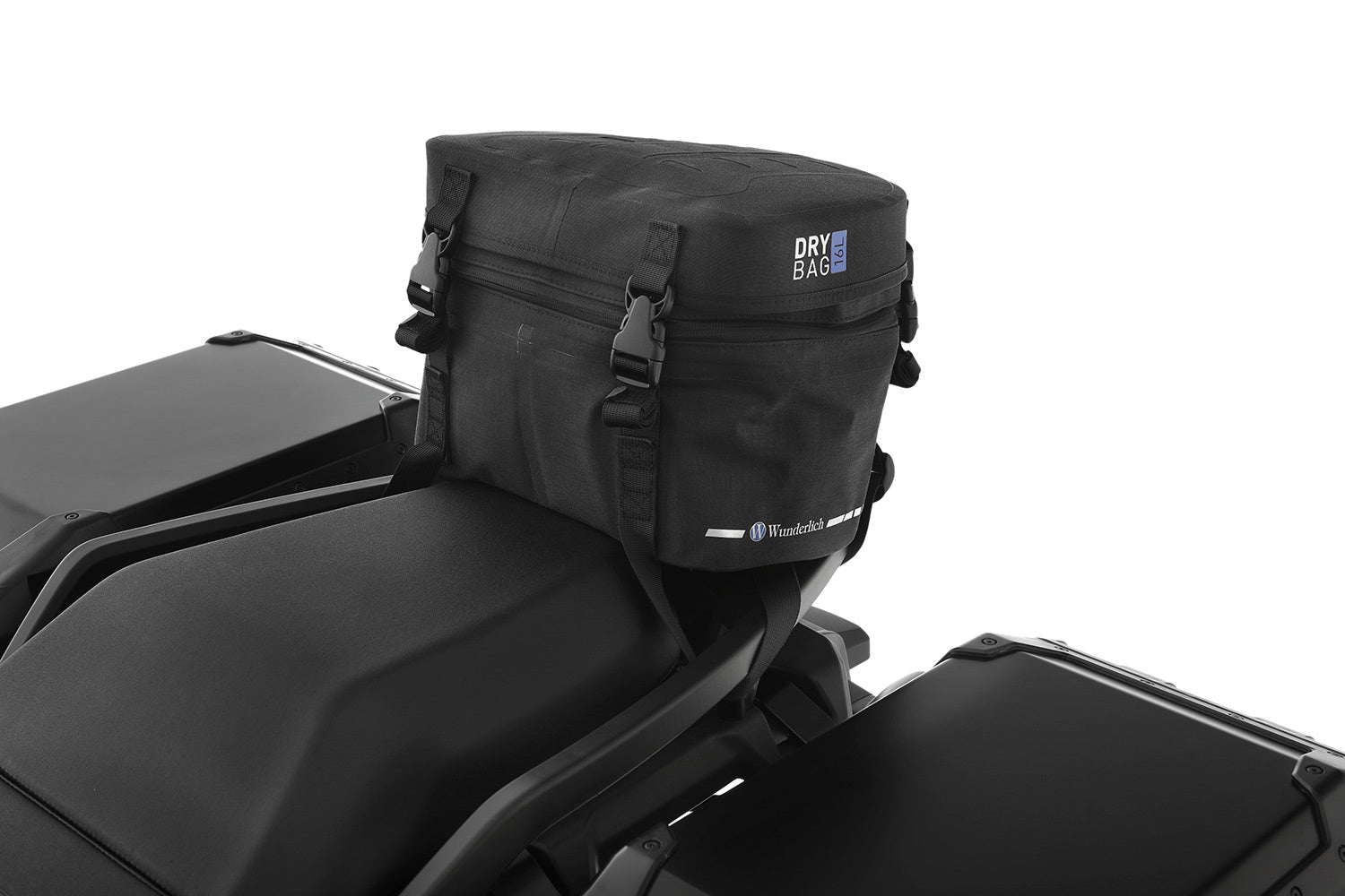 Multi-functional and compact bag can either be attached to the luggage carrier of the passenger seat quickly and simply