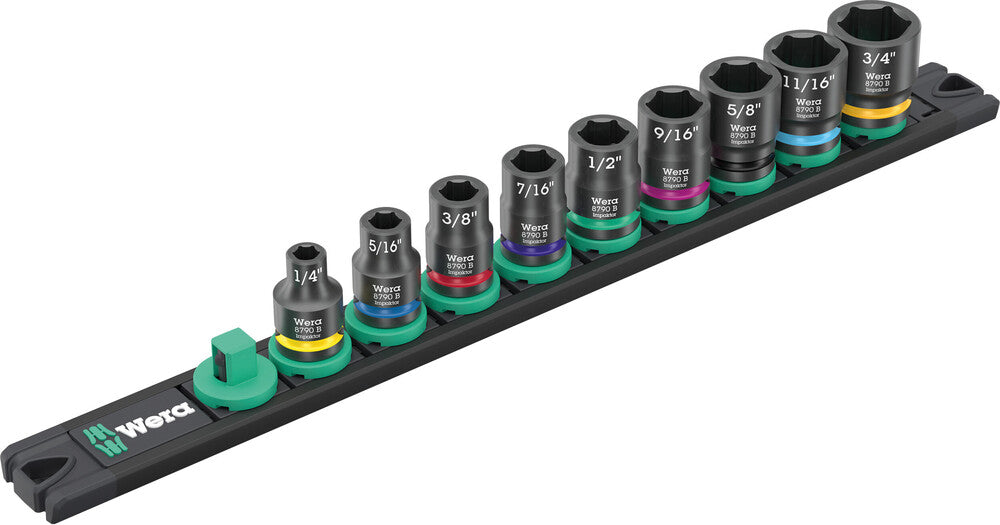 Wera Tools - 9608 Magnetic rail B Impaktor Imperial 1