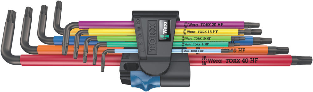Wera Tools - 967/9 TX XL Multicolour HF 1 L-key set with holding function, long