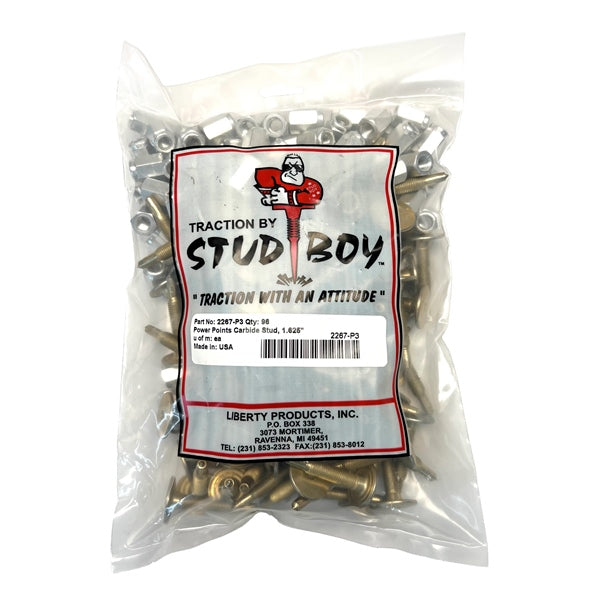 StudBoy-POWER PT CARB STD 1.625 QTY96 (LONG NUT) 2267-P3