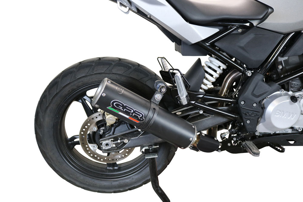 GPR-Exhaust---M3-Black-Titanium-Full-Line-for-G-310-GS-from-2022-to-2024-dB-Killer-Catalyst