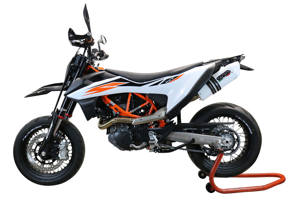 GPR-Exhaust---Albus-Evo4-Slip-on-for-Enduro-690-R-from-2019-to-2020-dB-Killer-Link-Pipe-Catalyst