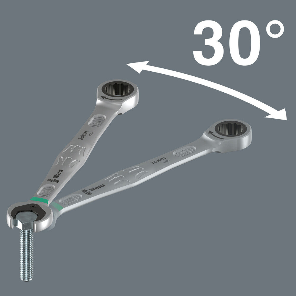 Wera Tools - 6000 Joker Ratcheting combination wrenches, Imperial