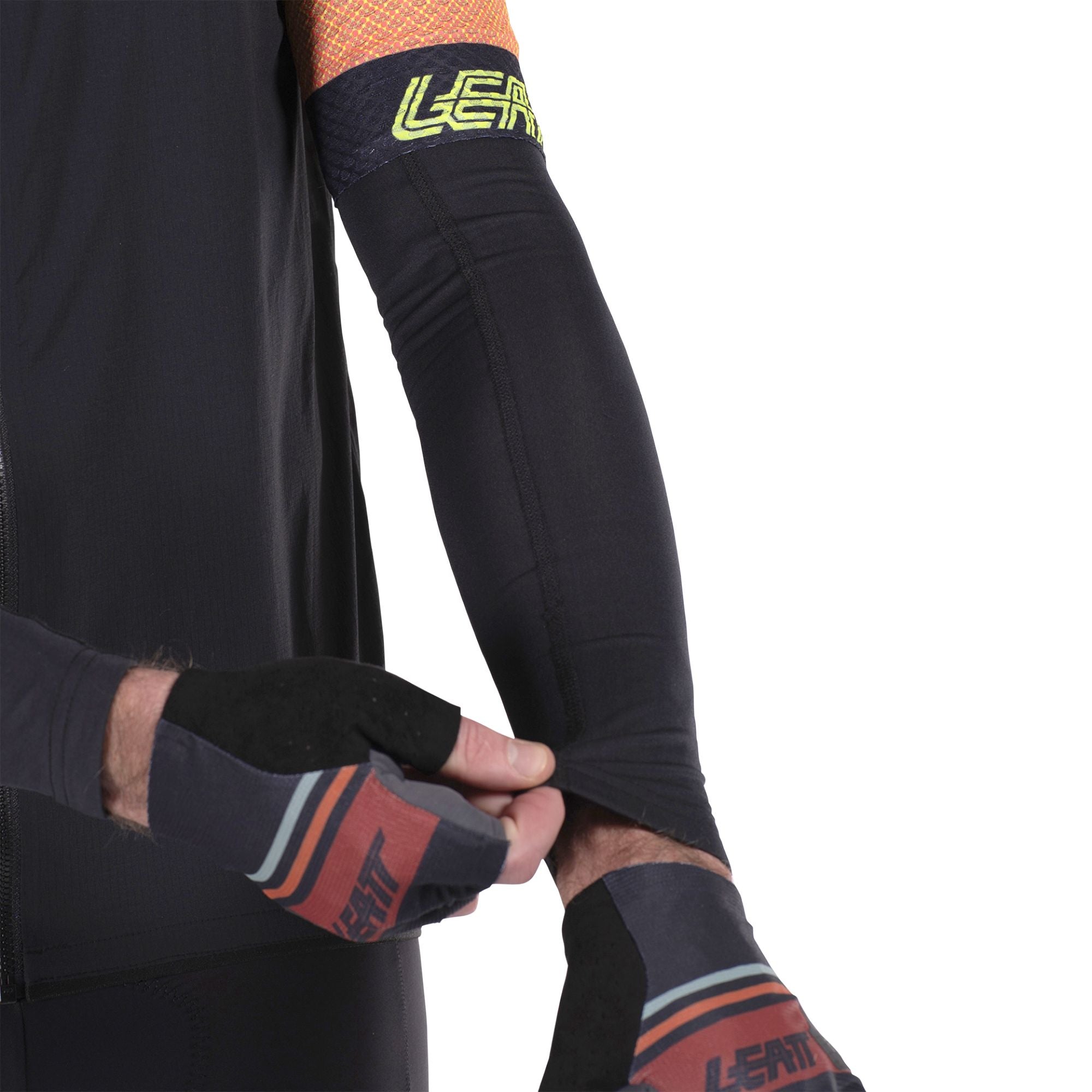 LEATT APPAREL ARM WARMER SLEEVE PAIR BLACK S
