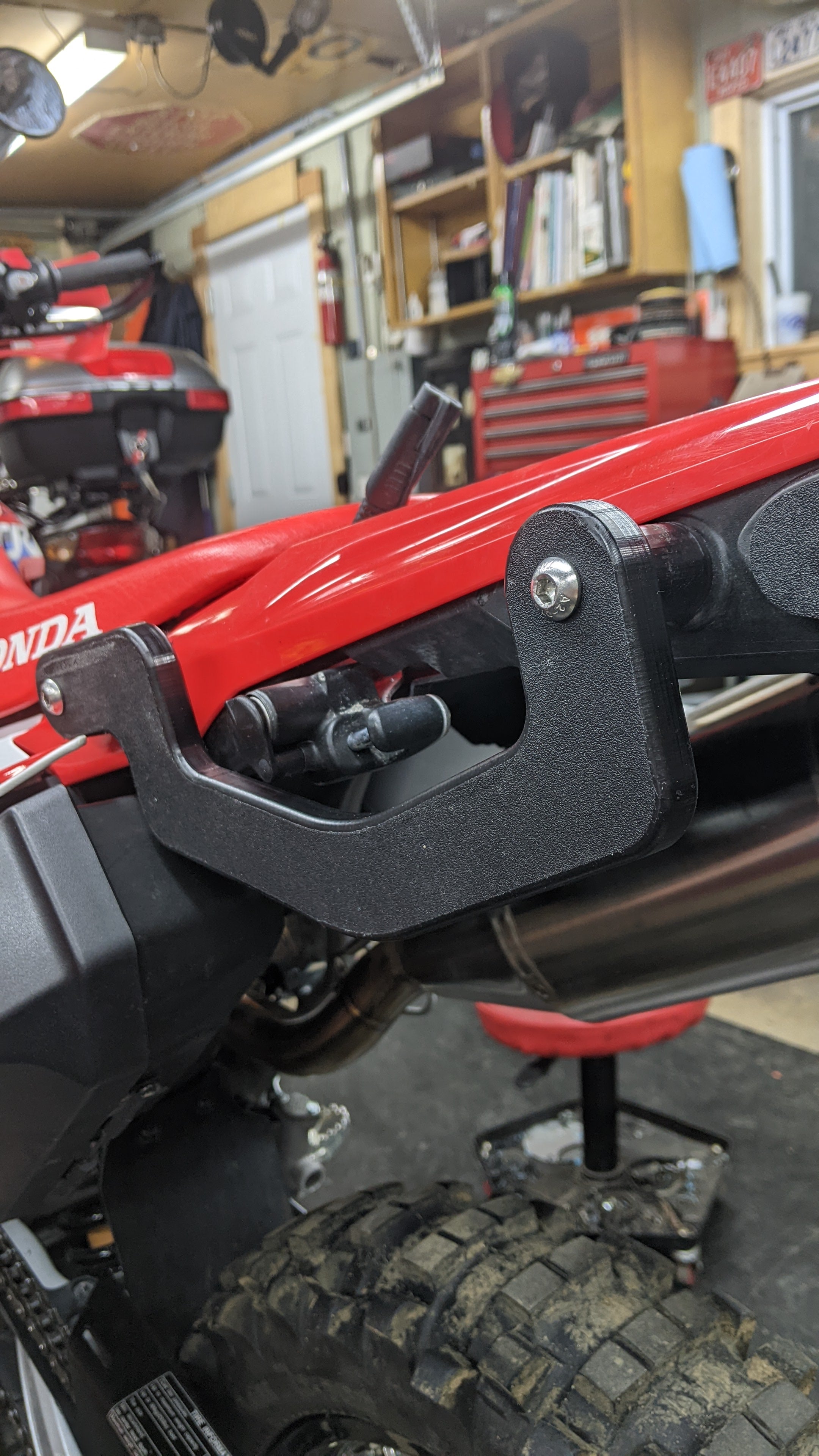 JET Moto Products - Low Type HDPE Grab Rails for Honda CRF 300L & Rally