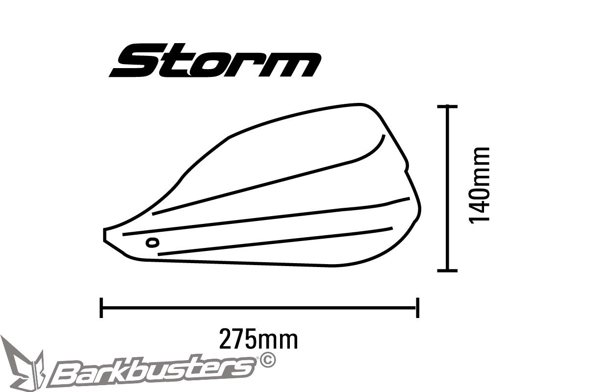 Barkbusters - Storm Handguards with Universal Mounting