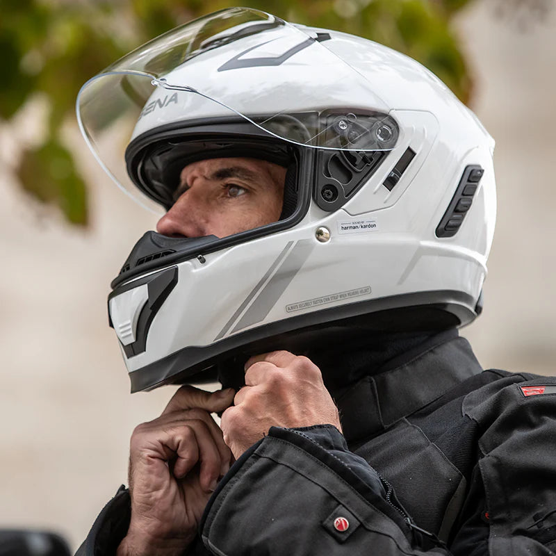 Sena - STRYKER Full-Face Motorcycle Smart Communication Helmet with Mesh Intercom