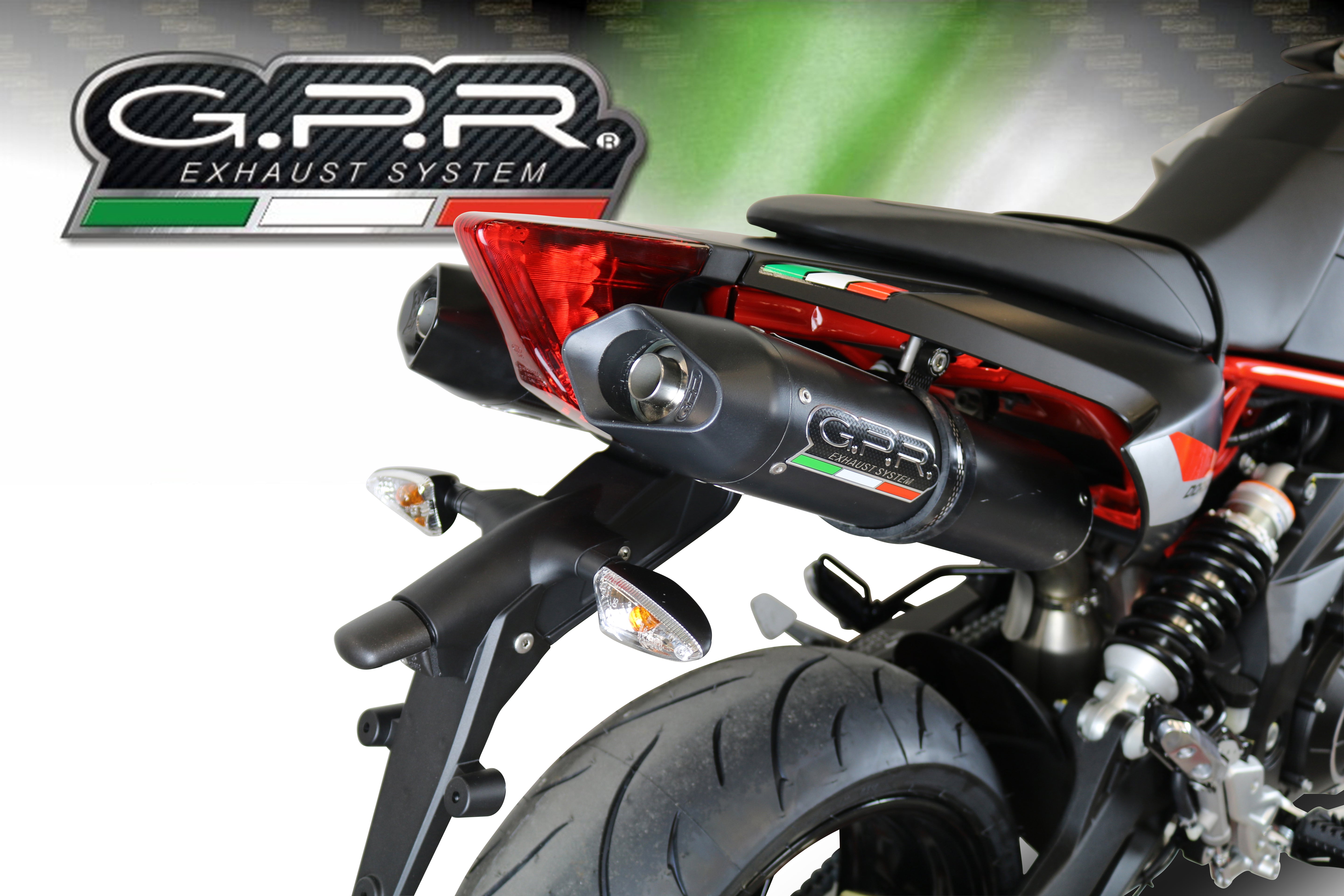 GPR-Exhaust---Furore-Nero-RACING-Double-Slip-on-for-Shiver-900-from-2017-to-2020-Link-Pipes