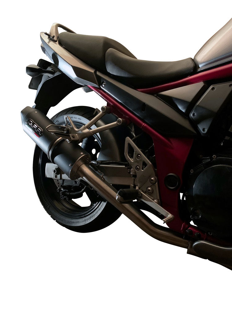 GPR-Exhaust---Furore-Nero-Slip-on-for-GSF-1200-Bandit-S-from-2005-to-2006-dB-Killer-Link-Pipe-Catalyst