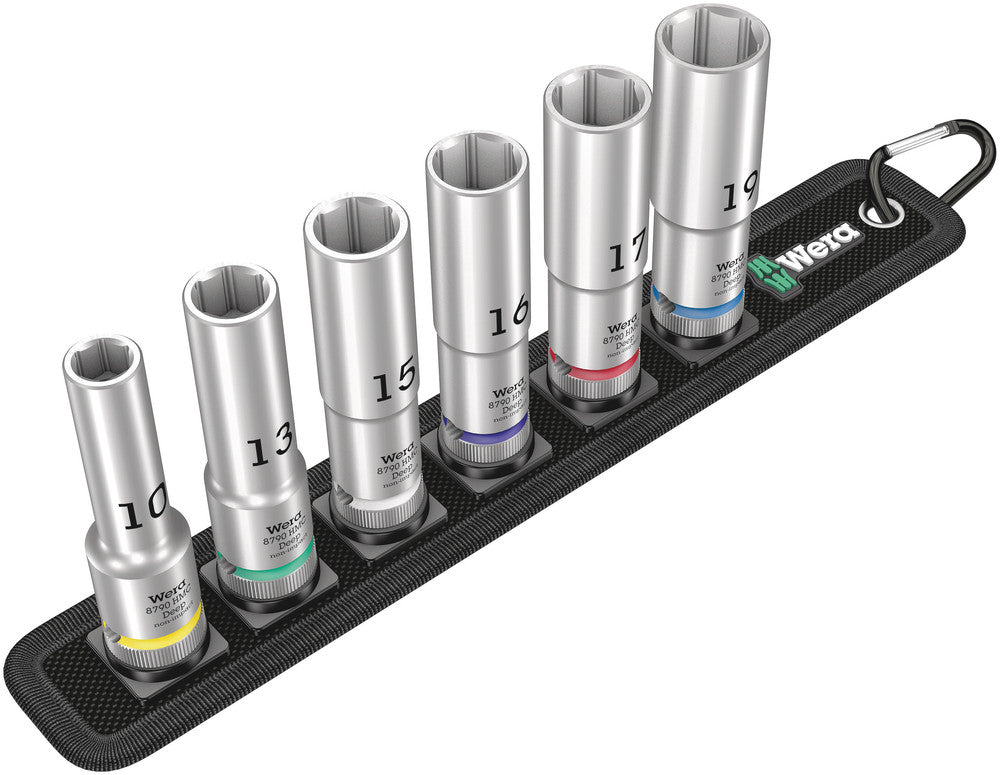 Wera Tools - Belt C Deep 1 socket set, 1/2" drive