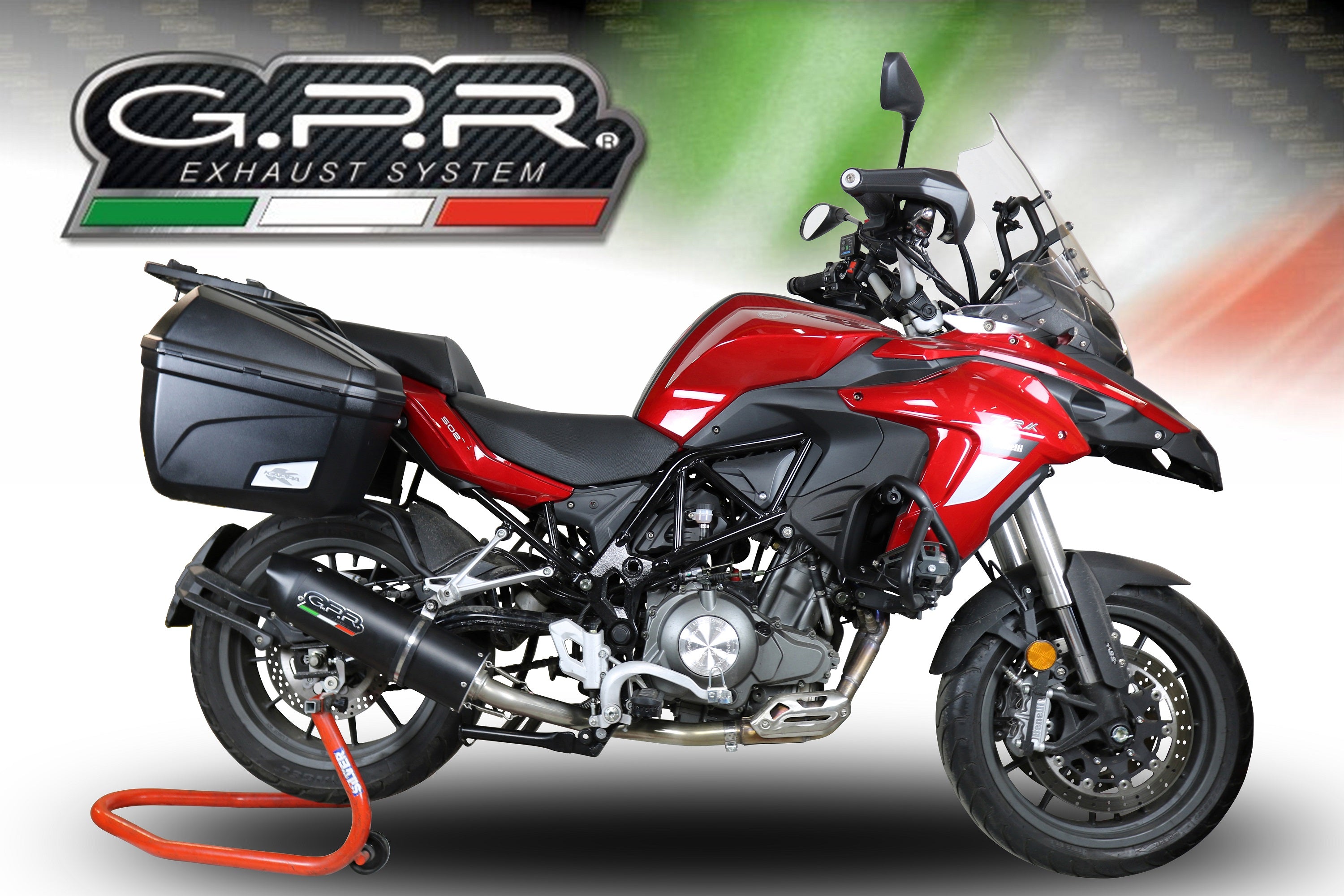 GPR-Exhaust---Furore-Evo4-Nero-Slip-on-for-TRK-502-from-2021-to-2024-dB-Killer-Link-Pipe-Catalyst