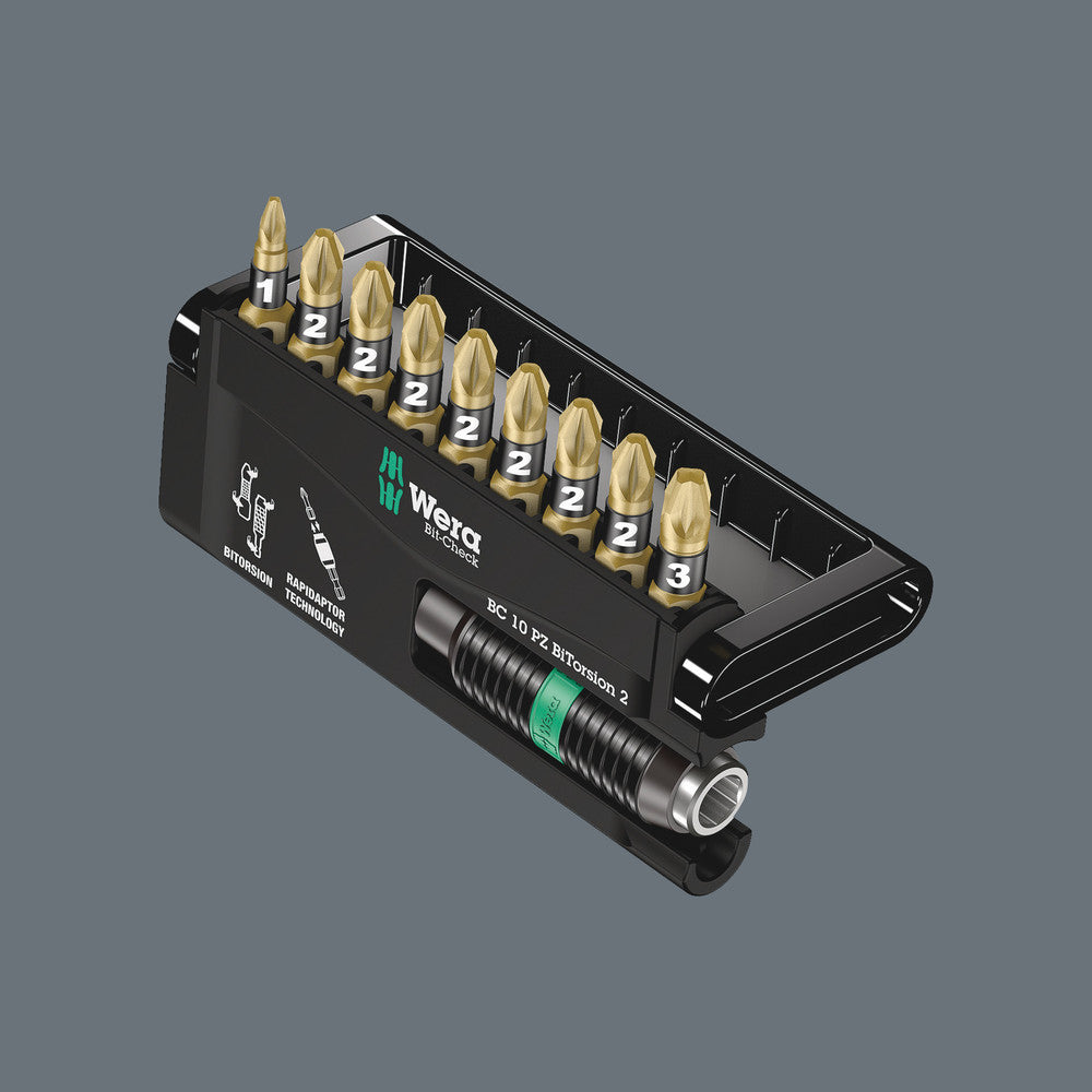Wera Tools - Bit-Check 10 PZ BiTorsion 2