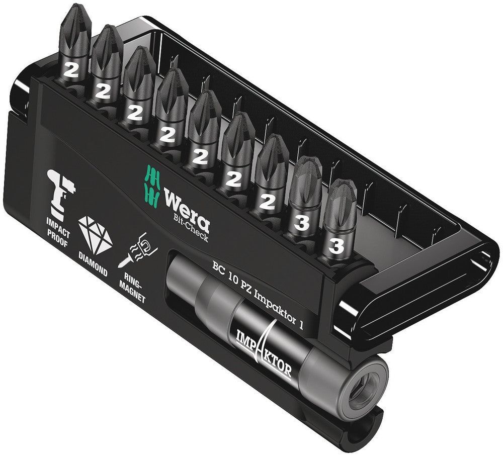 Wera Tools - Bit-Check 10 PZ Impaktor 1