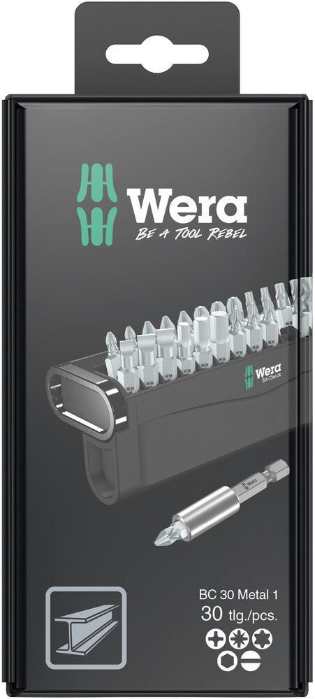Wera Tools - Bit-Check 30 Metal 1 SB