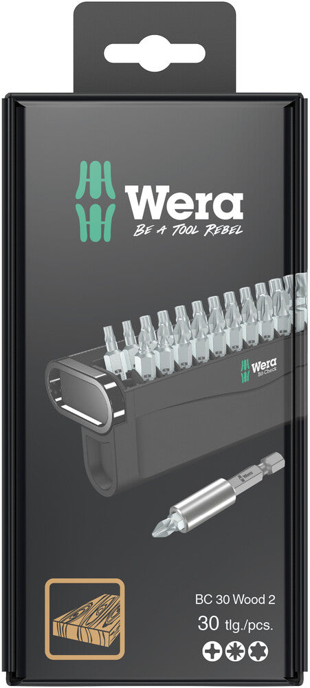 Wera Tools - Bit-Check 30 Wood 2 SB