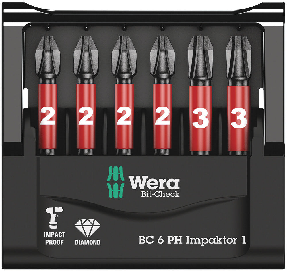 Wera Tools - Bit-Check 6 PH Impaktor 1