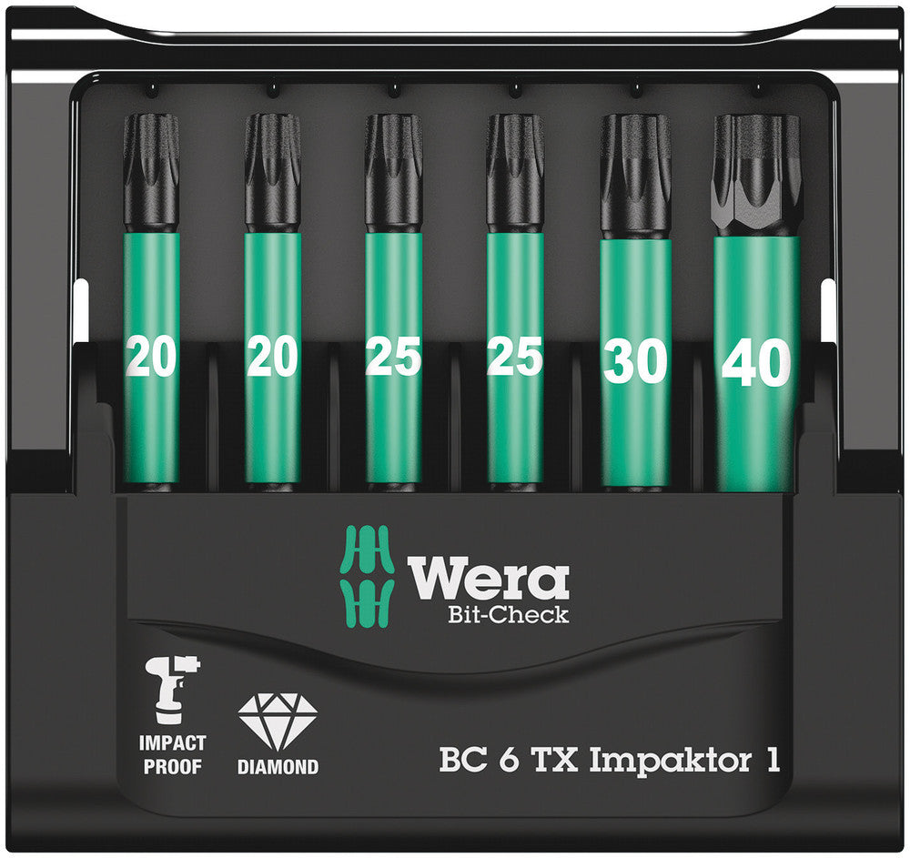 Wera Tools - Bit-Check 6 TX Impaktor 1