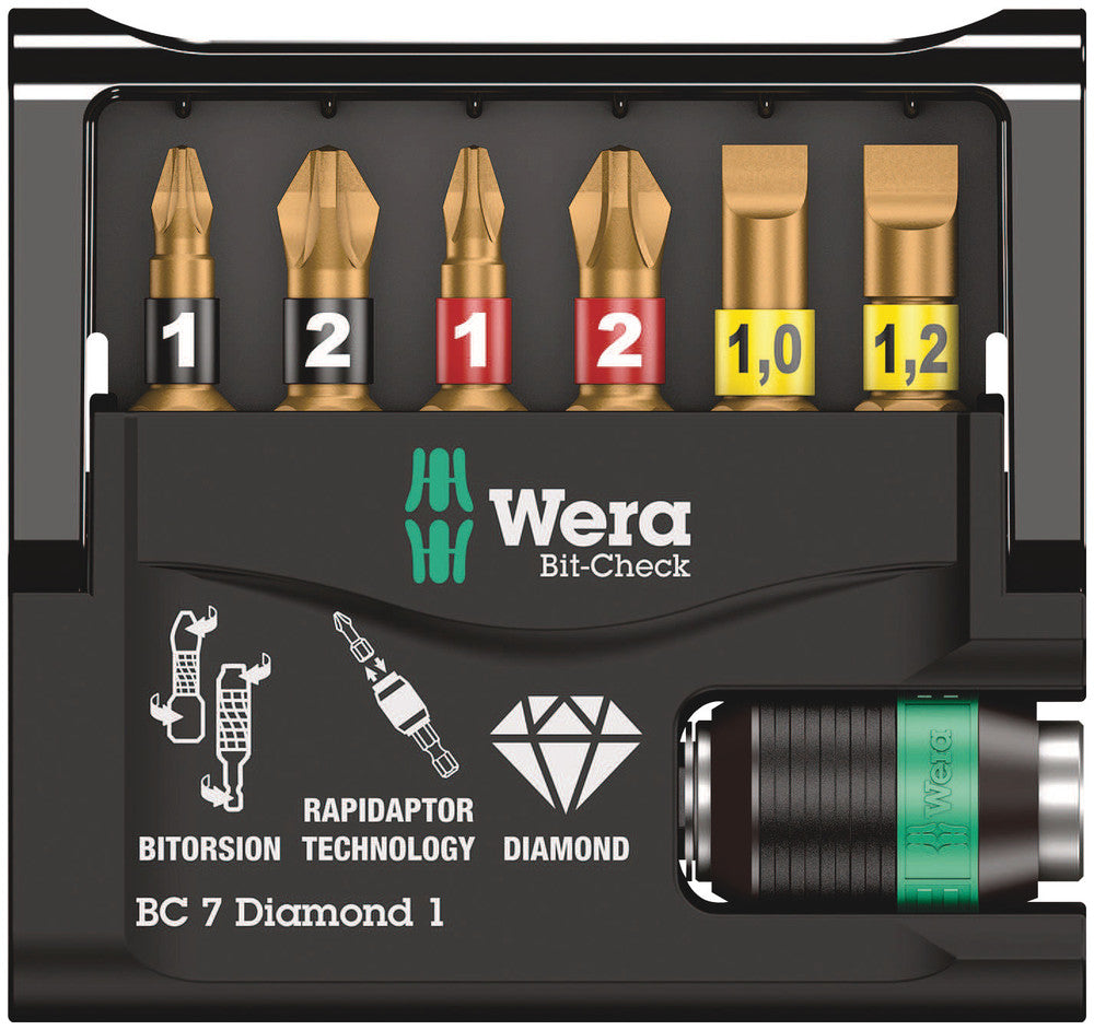 Wera Tools - Bit-Check 7 Diamond 1