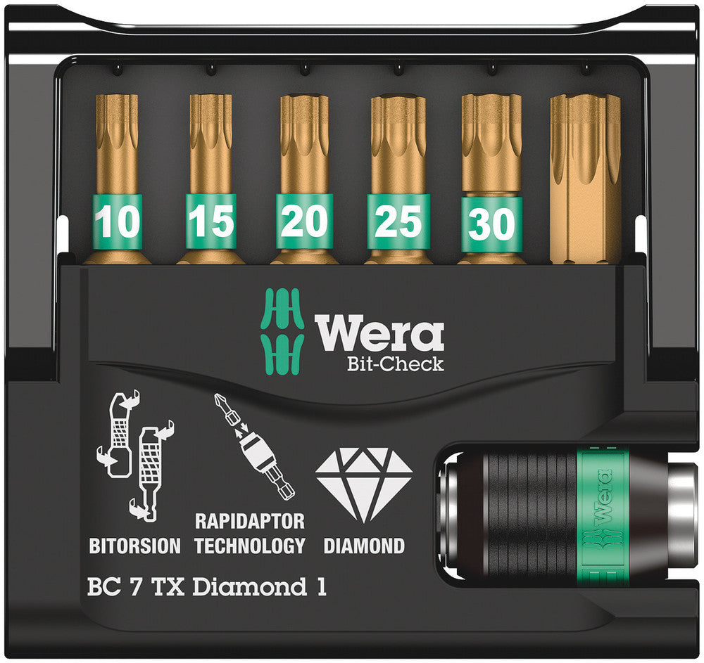 Wera Tools - Bit-Check 7 TX Diamond 1