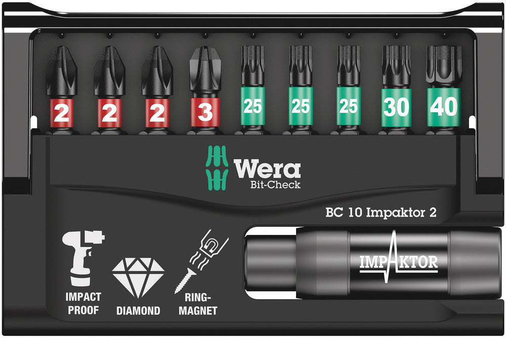 Wera Tools - Bit-Check 10 Impaktor 2