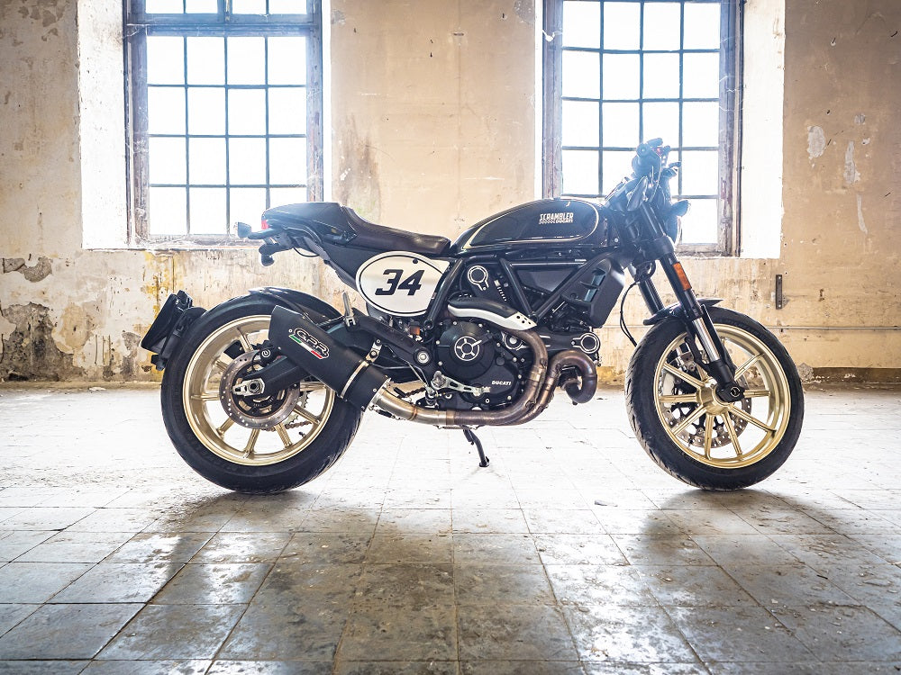GPR-Exhaust---Furore-Evo4-Nero-Slip-on-for-Scrambler-800-from-2017-to-2020-dB-Killer-Link-Pipe-Catalyst