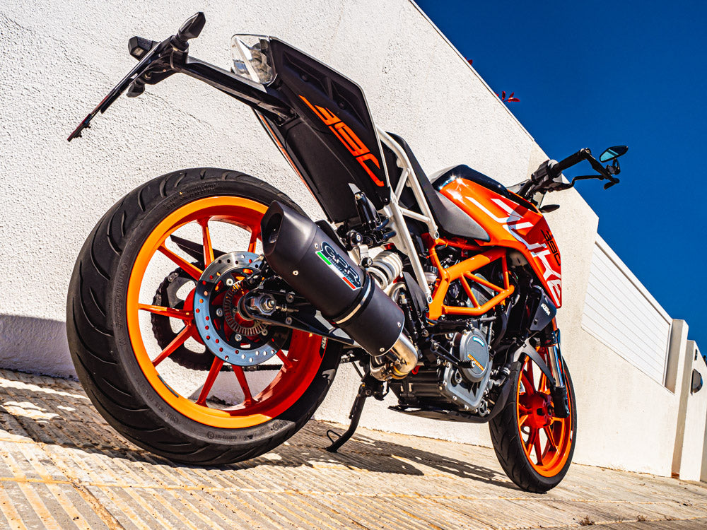 GPR-Exhaust---Furore-Nero-Slip-on-for-DUKE-390-from-2013-to-2016-dB-Killer-Link-Pipe-Catalyst