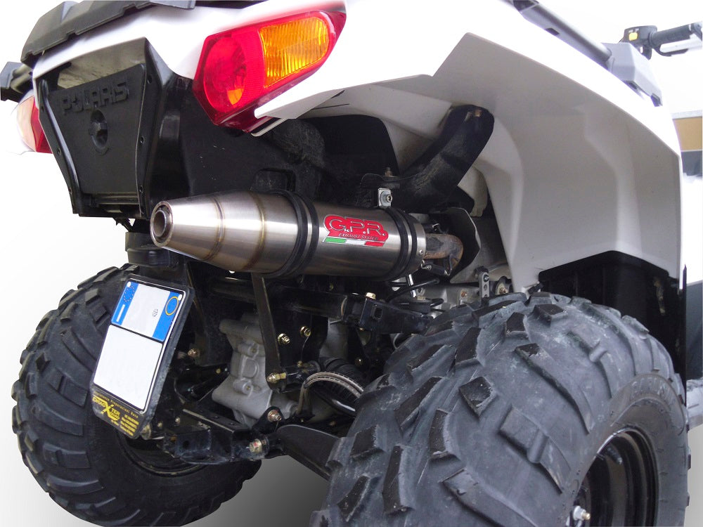 GPR-Exhaust---Satinox-Atv-Silencer-to-install-with-original-manifold-for-Sportsman-550-XP-from-2011-to-2016-dB-Killer-Link-Pipe