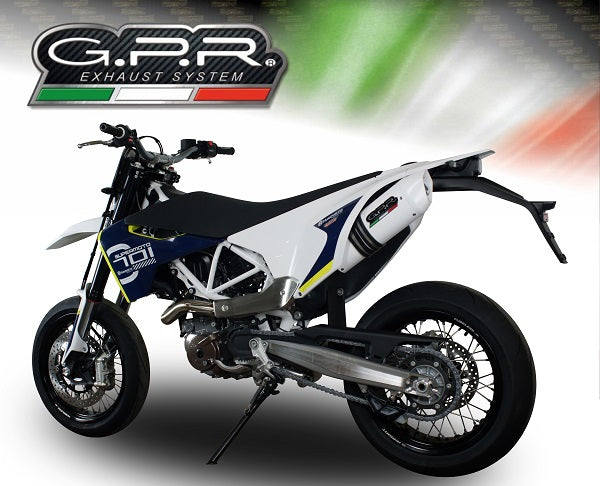 GPR-Exhaust---Albus-Evo4-Slip-on-for-Enduro-701-from-2017-to-2020-dB-Killer-Link-Pipe-Catalyst