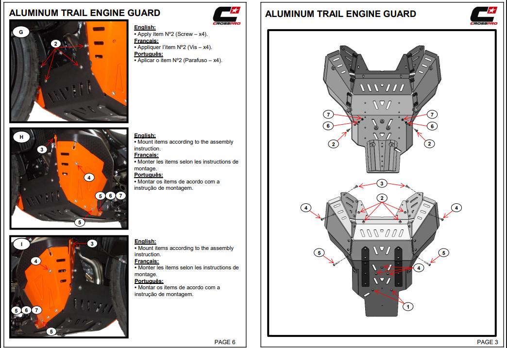 Crosspro - Aluminum Skid Plate for KTM 790 Adventure, 890 Adventure, 890 Adventure R