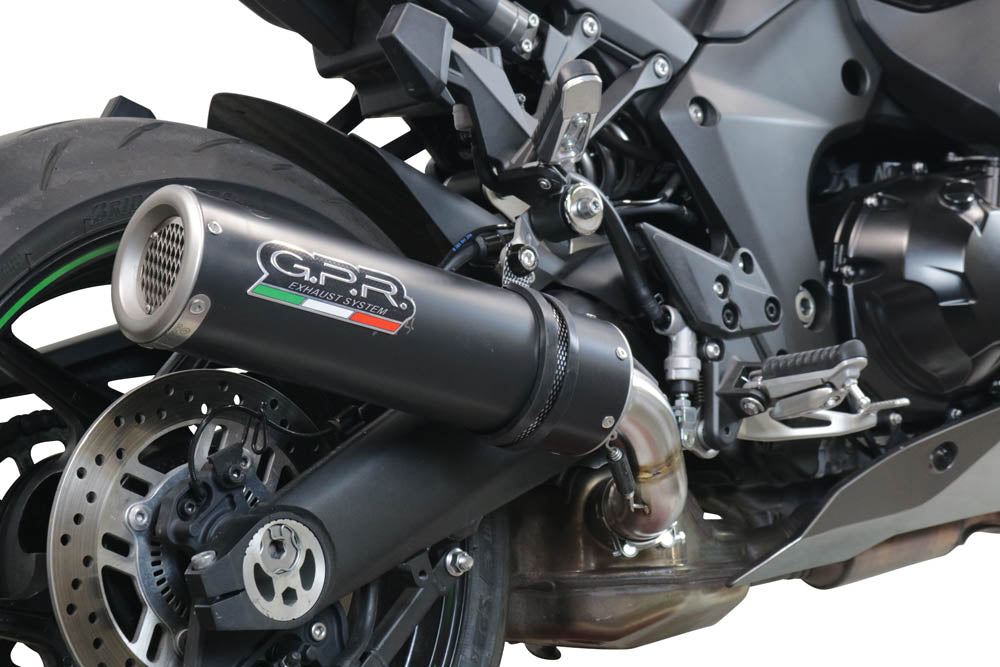 GPR-Exhaust---M3-Black-Titanium-Slip-on-for-Ninja-1000-SX-from-2021-to-2024-dB-Killer-Link-Pipe
