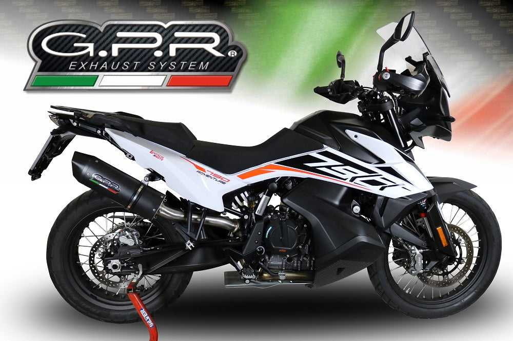 GPR-Exhaust---Furore-Evo4-Nero-Slip-on-for-Adventure-790-from-2021-to-2024-dB-Killer-Link-Pipe