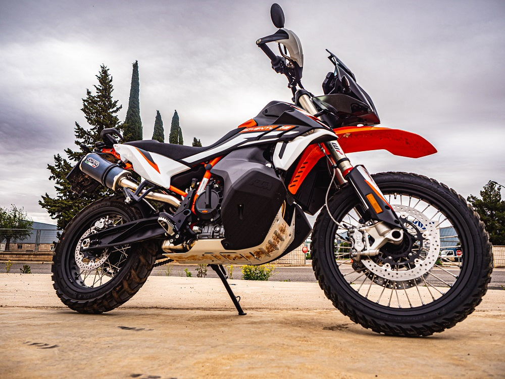 GPR-Exhaust---Dual-Poppy-Slip-on-for-Adventure-890-from-2020-to-2024-dB-Killer-Link-Pipe