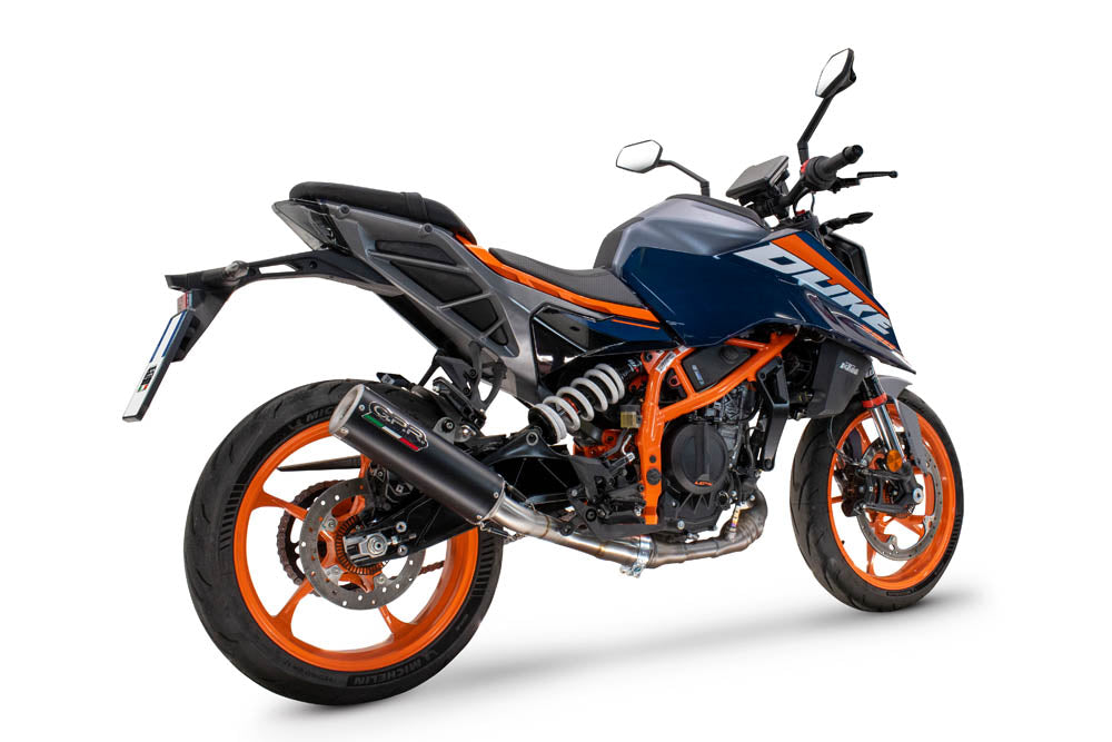 GPR-Exhaust---M3-Black-Titanium-Slip-on-for-DUKE-125-from-2024-to-2025-dB-Killer-Link-Pipe