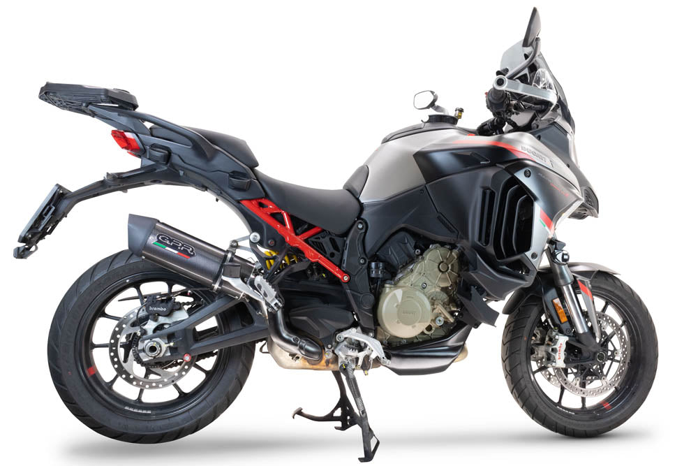 GPR-Exhaust---Furore-Evo4-Poppy-Slip-on-for-Multistrada-V4-S-from-2022-to-2024-dB-Killer-Link-Pipe