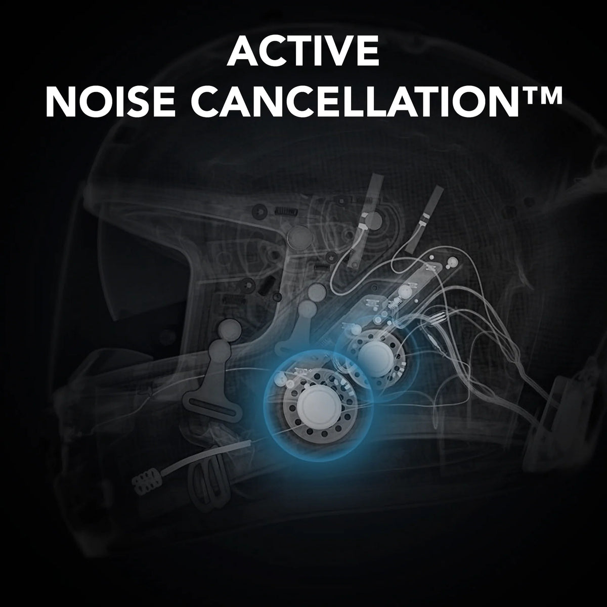Sena - PHANTOM ANC Full-Face Helmet with Integrated Comm System