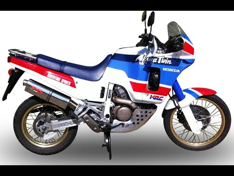 GPR-Exhaust---Trioval-Slip-on-for-Africa-TWIN-NXR-XRV-650-RD03-from-1988-to-1989-dB-Killer-Link-Pipe