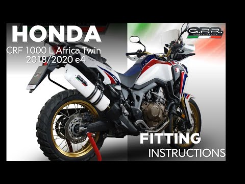 GPR-Exhaust---Albus-Ceramic-Slip-on-for-CRF-1000-L-Africa-TWIN-from-2015-to-2017-dB-Killer-Link-Pipe