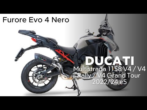 GPR-Exhaust---Furore-Evo4-Nero-Slip-on-for-Multistrada-V4-Grand-TOUR-from-2024-to-2025-dB-Killer-Link-Pipe