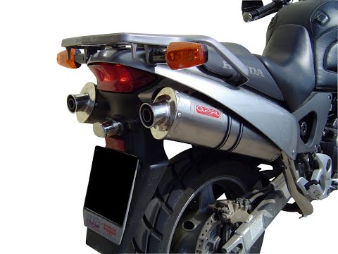 GPR-Exhaust---Satinox-Double-Slip-on-for-Varadero-1000-from-1999-to-2011-dB-Killer-Link-Pipes