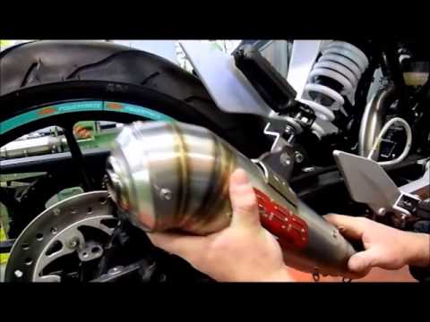 GPR-Exhaust---Furore-Nero-Slip-on-for-DUKE-125-from-2011-to-2016-dB-Killer-Link-Pipe-Catalyst