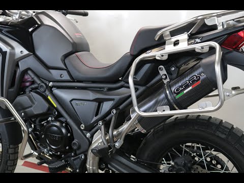 GPR-Exhaust---Dual-Poppy-Slip-on-for-650DSX-from-2021-to-2024-dB-Killer-Link-Pipe-Catalyst