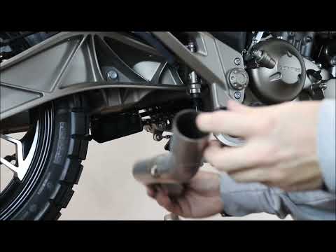 GPR-Exhaust---M3-Black-Titanium-Full-Line-for-GK-125-from-2022-to-2024-dB-Killer-Catalyst