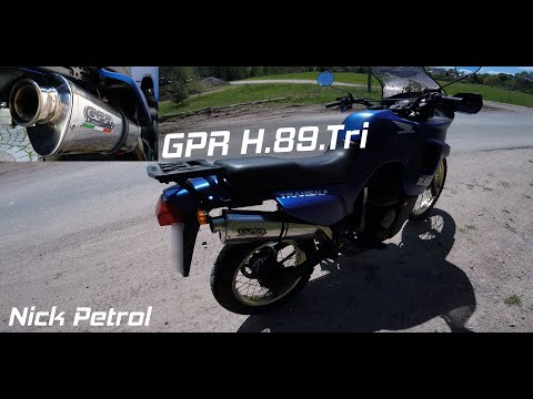 GPR-Exhaust---Satinox-Slip-on-for-Transalp-XL-600-V-from-1996-to-1999-dB-Killer-Link-Pipe