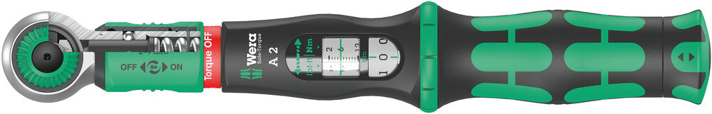Wera Tools - Safe-Torque A 2 torque wrench with 1/4" hexagon drive, 2-12 Nm