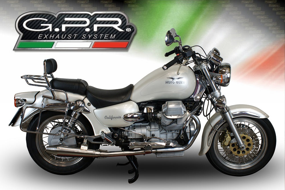 GPR-Exhaust---Vintacone-Double-Slip-on-for-California-1100-Special-Stone-Sport-Ev-Alu-from-1997-to-2005-dB-Killer-Link-Pipes-Catalysts